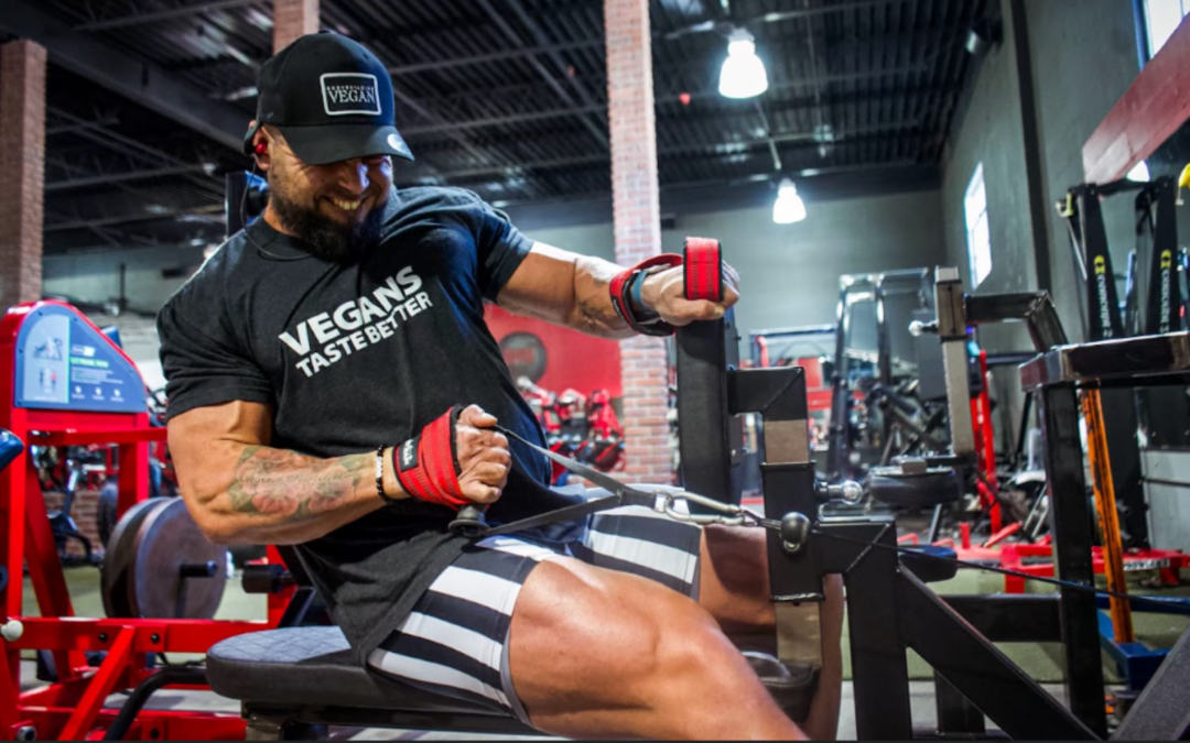 Man working out at the gym