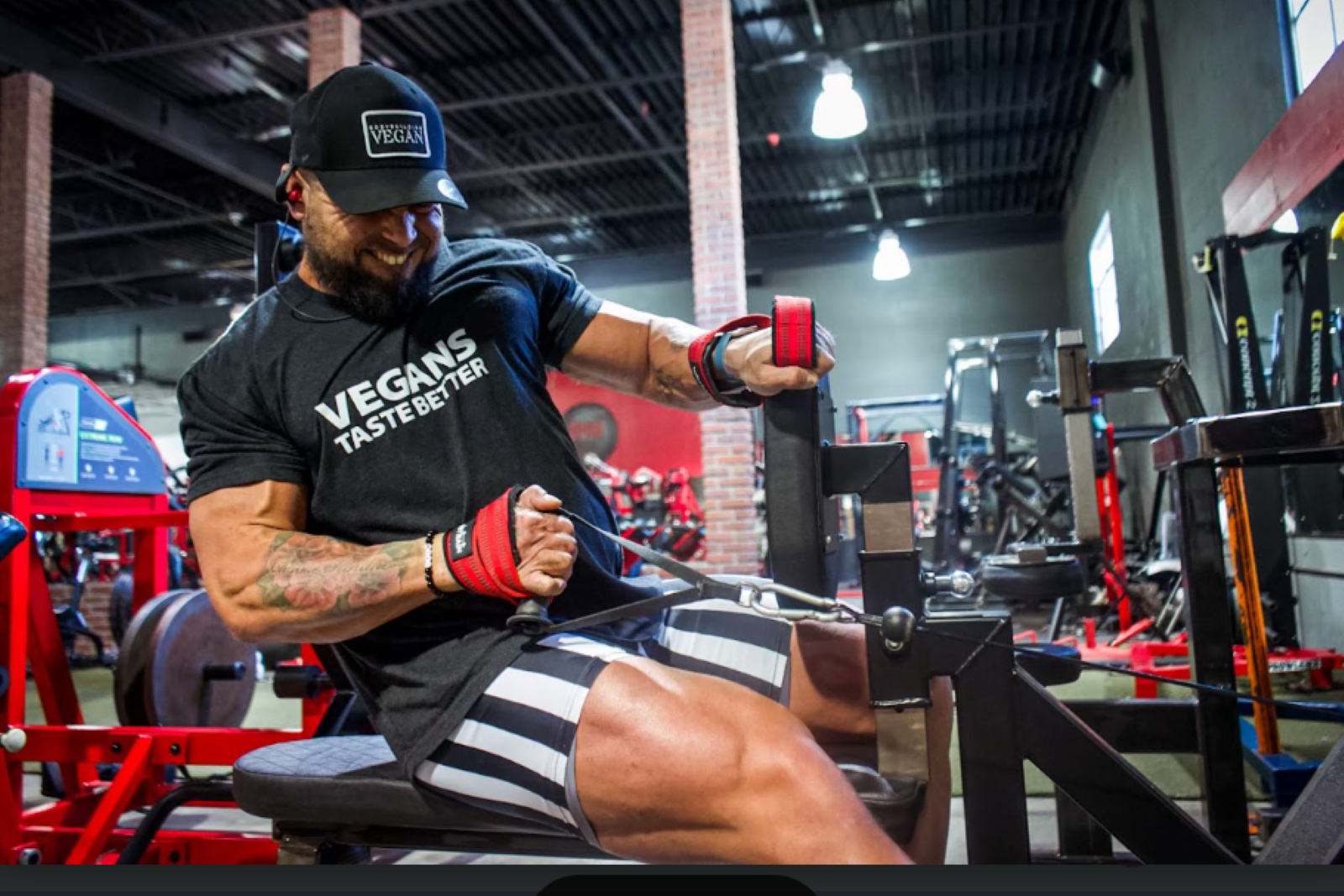 Man working out at the gym