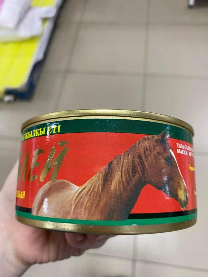 Canned horse meat Canned horse meat