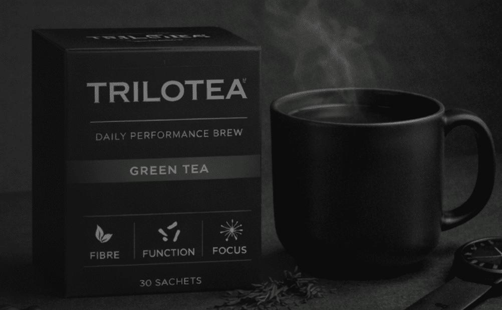 Tea and Green tea in a black mug