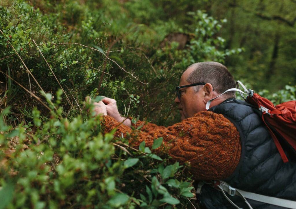 Robin Harford foraging
